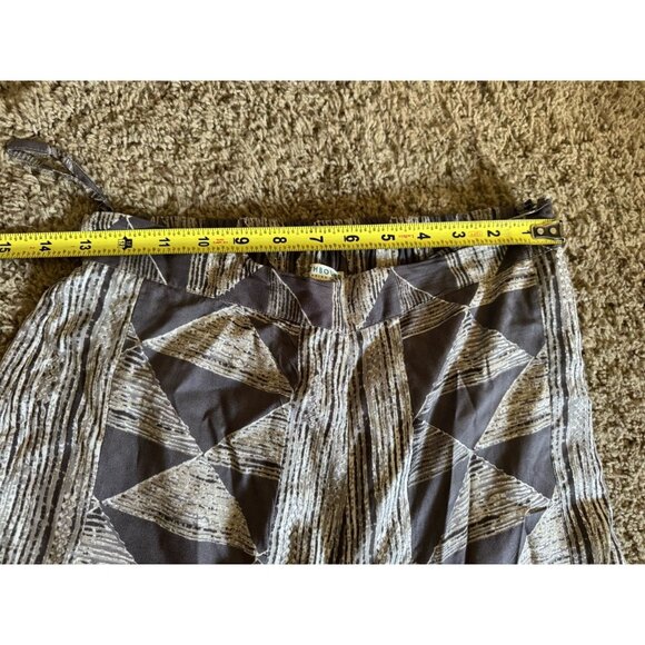 EARTHBOUND Geometric Pants Flare Bell Bottom Elastic Waist Boho Festival 28x29 M - Picture 11 of 14